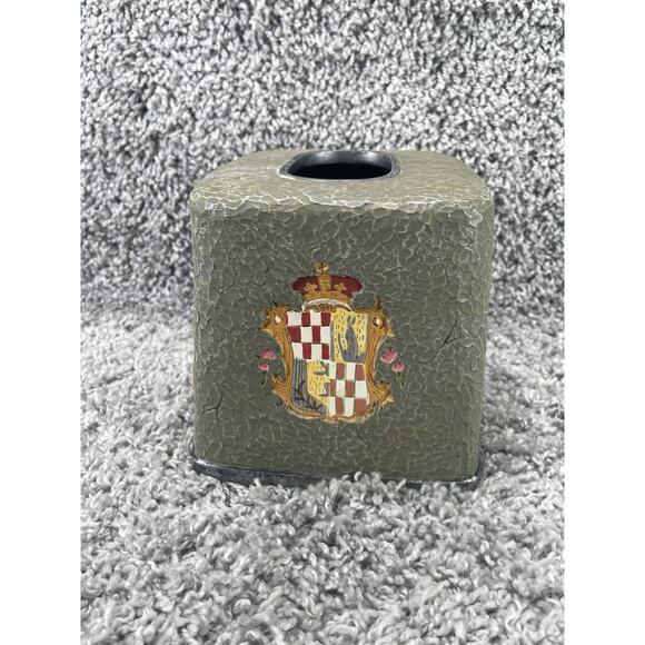 Palm Tree Tissue Box Cover Hand Painted Bathroom Home Decoration - Picture 3 of 7